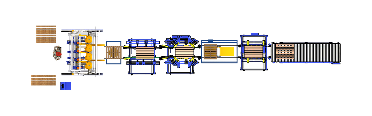 CNC لکڑی کے پیلیٹ کیل لگانے والی مشین (6a)