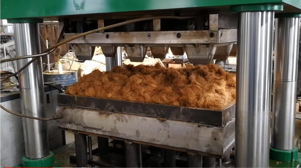 coconut pallet making