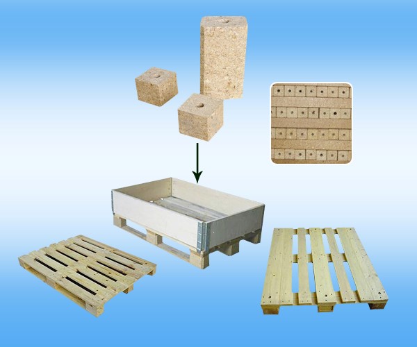 Wood Pallet Feet Block Machine